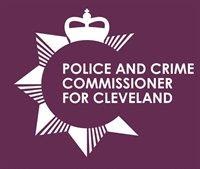 Police and Crime Commissioner for Cleveland logo in purple and white.