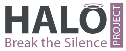 Halo Project logo with Break the silence slogan underneath.