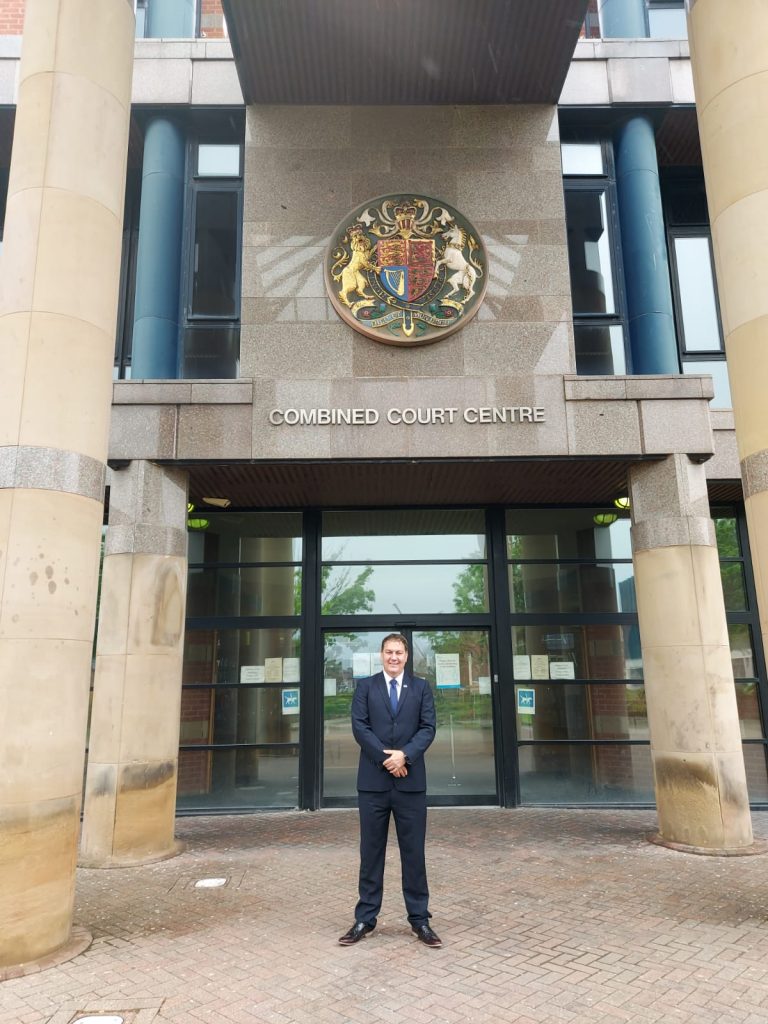 Cleveland PCC Steve Turner outside Teesside Crown Court