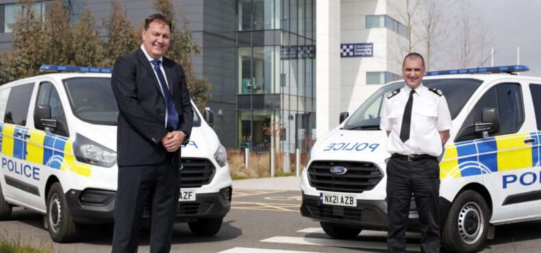 The Police and Crime Commissioner for Cleveland Steve Turner and Chief Constable Richard Lewis.