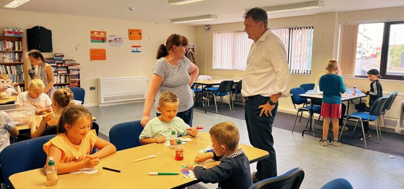 PCC Steve Turner at Liverton Mines youth club