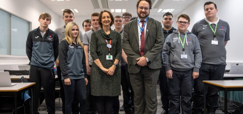 PCC Matt Storey. visit to Middlesbrough College